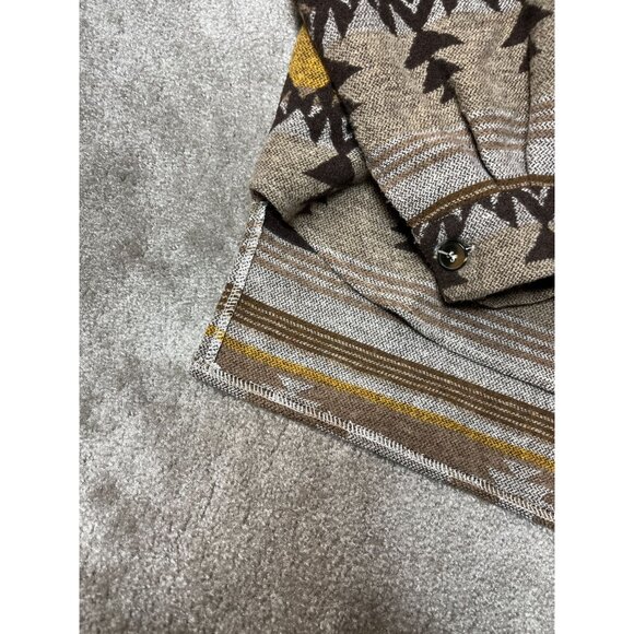 Southwestern Aztec Style Button-Up Shacket Womens Small Yellowstone‎ Vibes - Picture 10 of 16